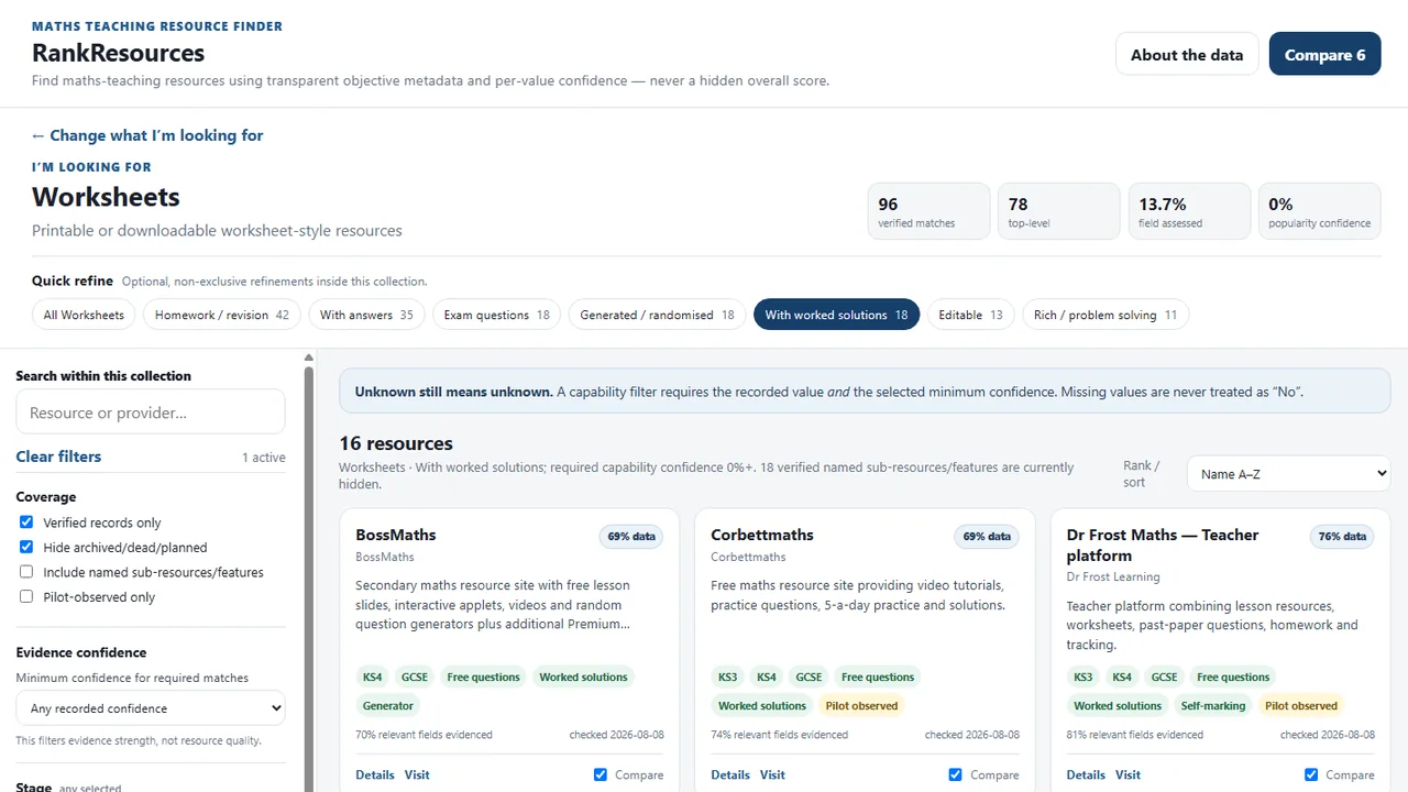 RankResources preview